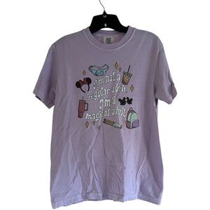 Comfort Colors Disney Adult Multicolored Size Small Short Sleeve Top